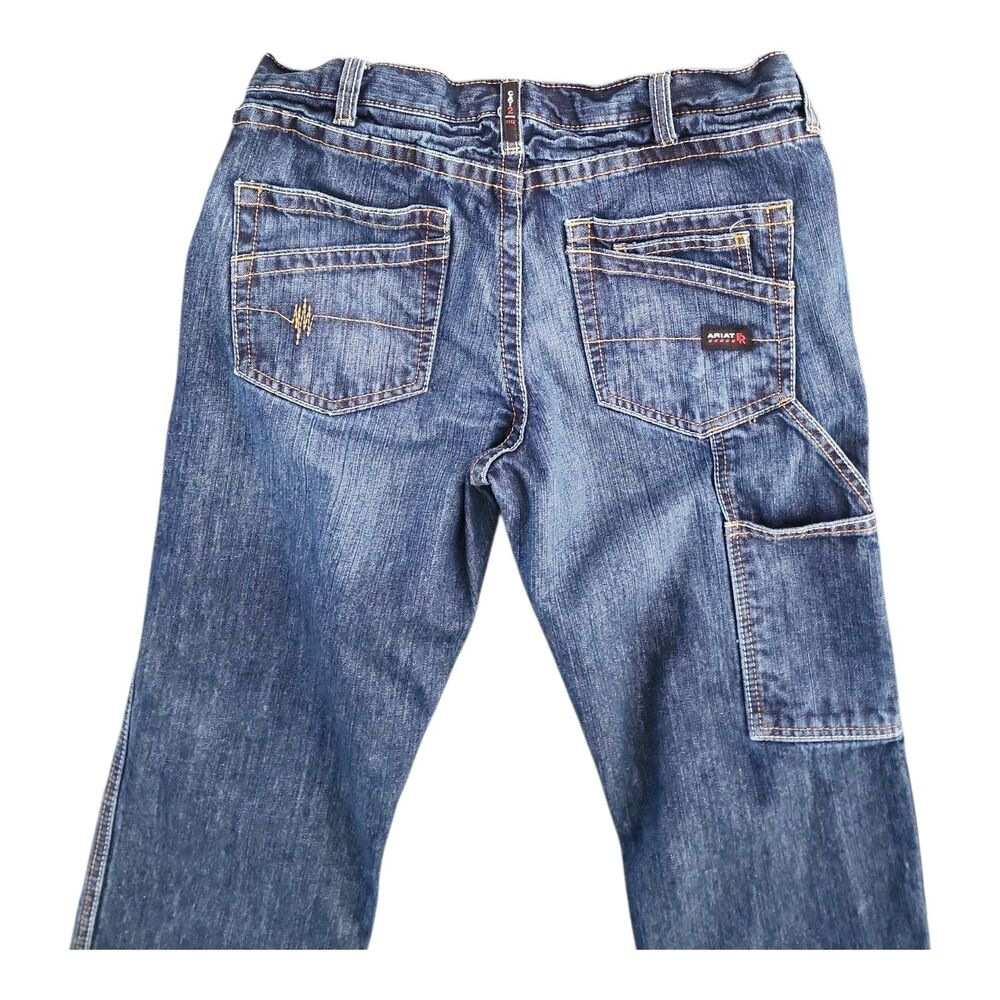 Ariat Jeans FR Men's 34x34 M4 Relaxed Boot Cut Carpenter Work Pant Cat 2 - Picture 4 of 12